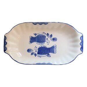 Vintage Jingdezhen Porcelain Serving Dish